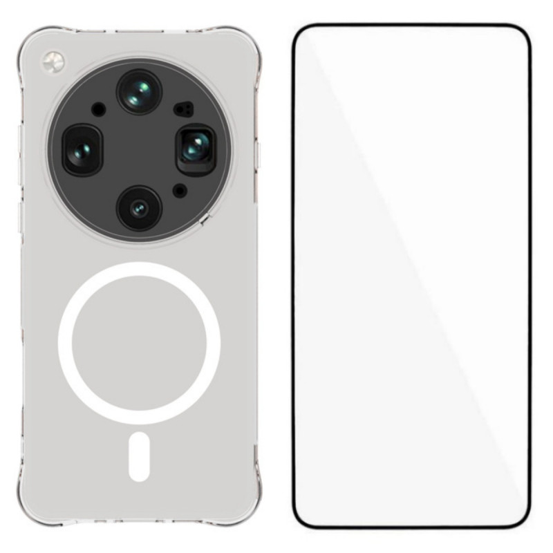 Oppo Find X9 Ultra Magnetic Funda Transparente con Protector de Pantalla