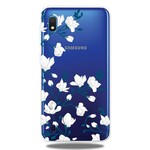 Funda Samsung Galaxy A10 Flores Blancas