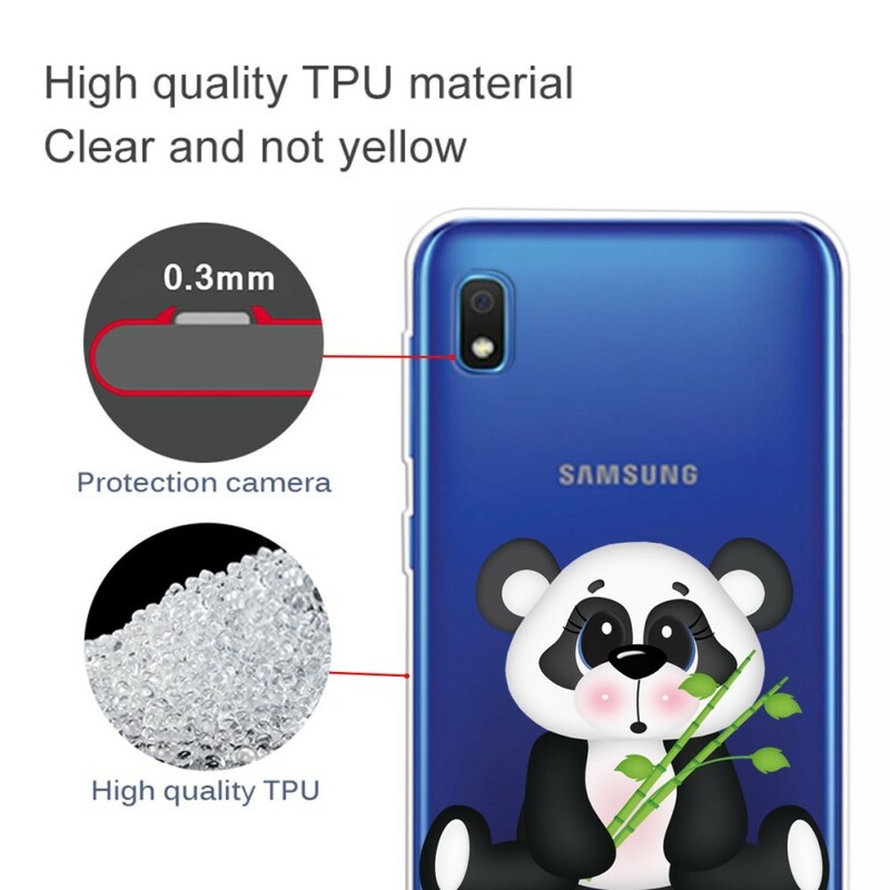 Samsung Galaxy A10 Funda transparente Panda triste