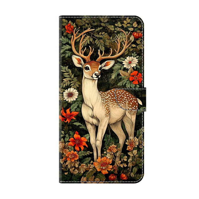 Xiaomi 17 Ultra Funda de ciervos y flores