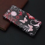 Funda de mariposas y flores para el Honor 20