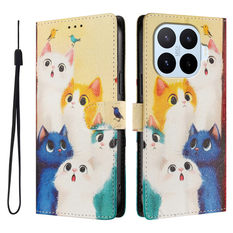 Xiaomi 17T Pro Funda Gatos de colores