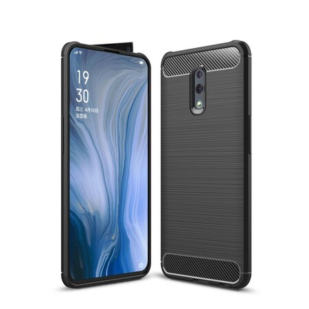 Funda de fibra de carbono cepillada de Oppo Reno