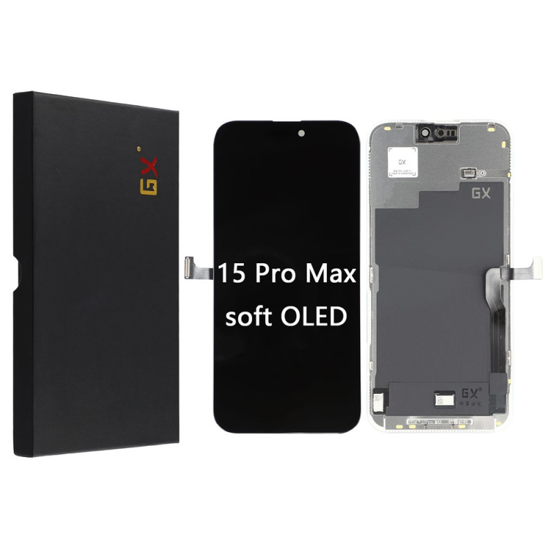 Grado C GX Pantalla OLED con cristal táctil para el iPhone 15 Pro Max