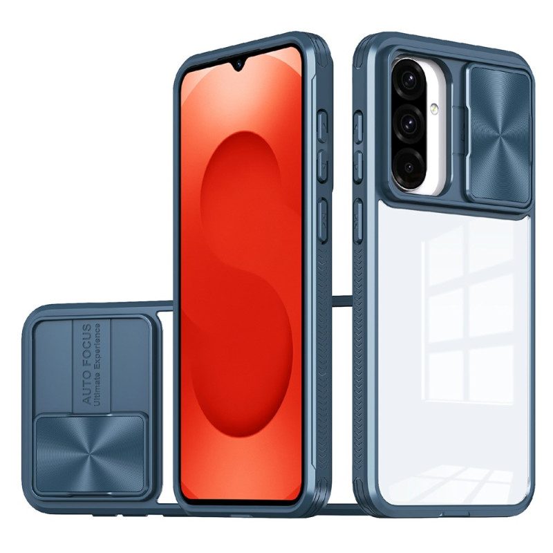 Samsung Galaxy A26 5G Funda transparente con tapa deslizante para la cámara