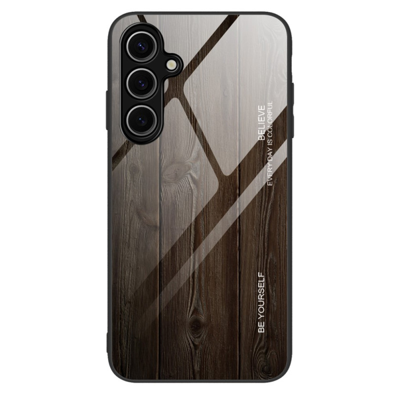 Samsung Galaxy A17 4G / 5G Funda de cristal templado efecto madera