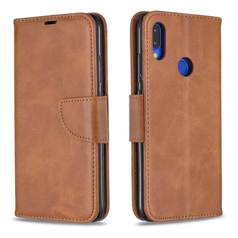 Funda Xiaomi Redmi Note 7 solapa oblicua lisa