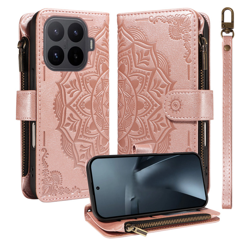 Xiaomi 17T Pro Wallet Funda Mandala (bloqueo RFID)