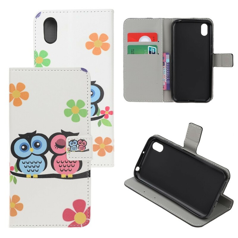 Funda Huawei Y5 2019 Pareja de búhos