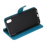 Funda Huawei Y5 2019 mariposas y flores con colgante