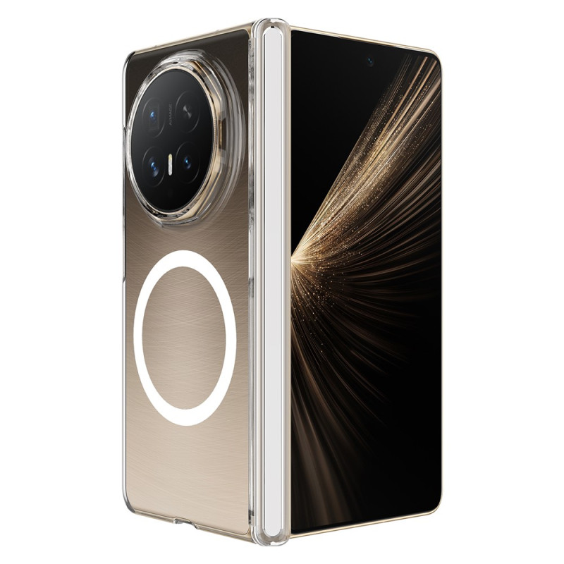 Funda magnética transparente para Honor Magic V6 con protección para la bisagra