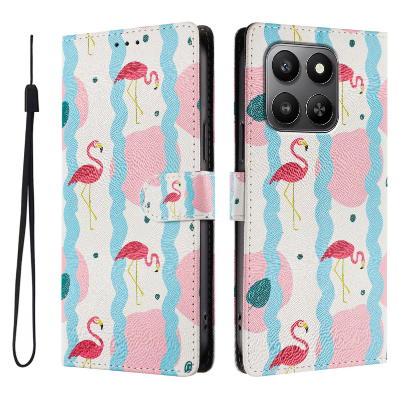 Funda para Honor 600 Smart con flamencos rosas