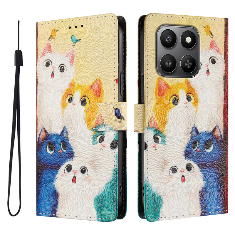 Funda para Honor 600 con gatitos de colores