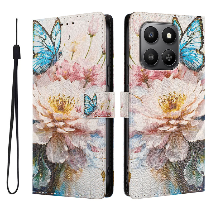 Funda Honor 600 Smart con estampado floral de mariposas