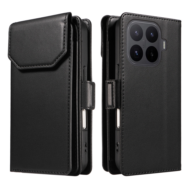 Funda para Xiaomi 17T Pro con múltiples compartimentos para tarjetas y colgante de muñeca