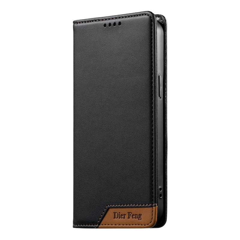 Funda tipo flip para Xiaomi 17T Pro de DIERFENG (protección RFID)