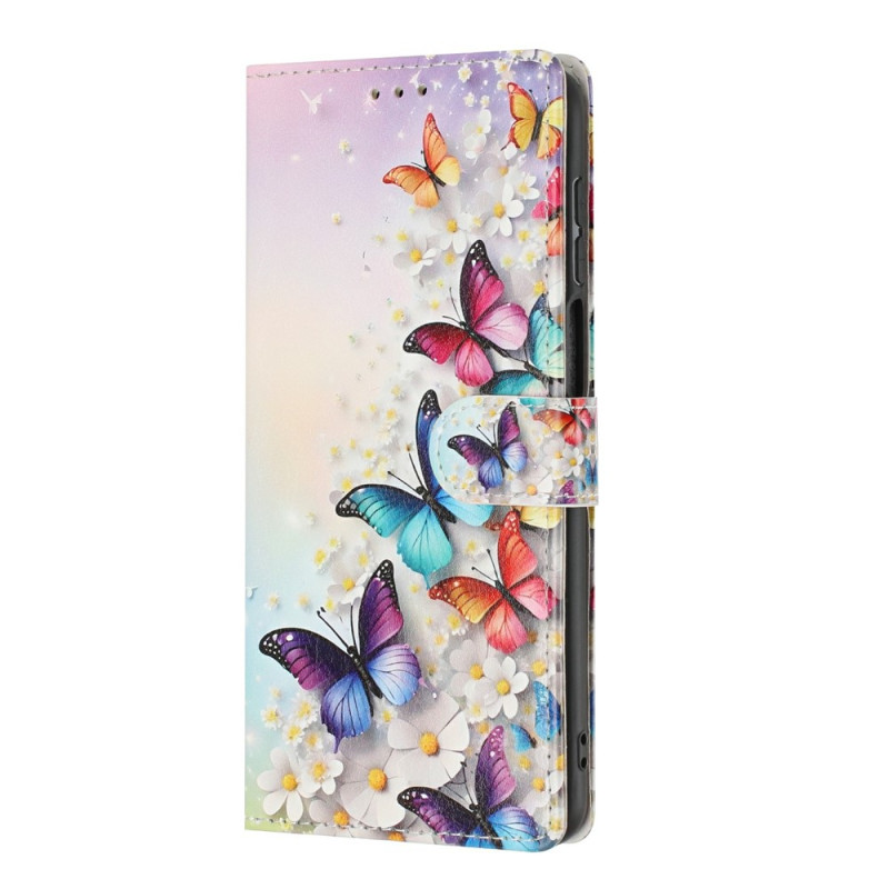 Funda para Xiaomi 17T Pro con diseño de mariposas de colores