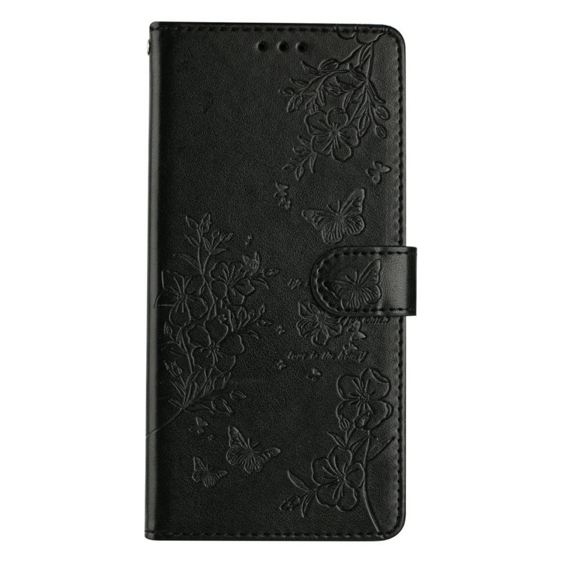 Funda para Xiaomi 17T con estampado floral de mariposas