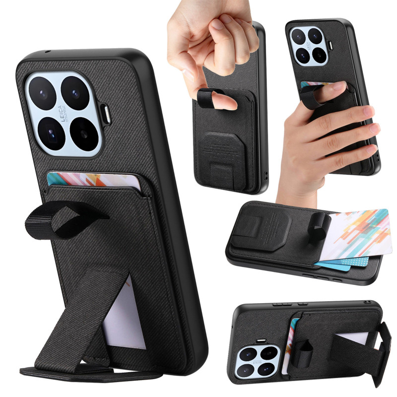 Funda Xiaomi 17T ProTexture de tela con tarjetero y soporte integrado