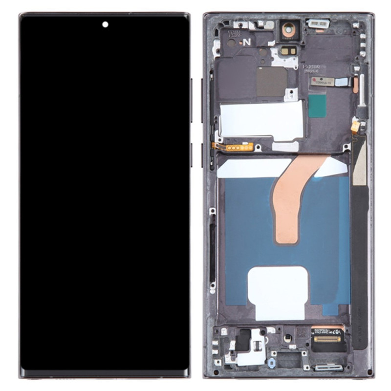 Pantalla OLED de grado C con marco para Samsung Galaxy S22 Ultra 5G