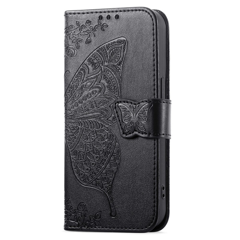 Funda para Oppo Find X9 Ultra 5G con diseño de mariposa tribal