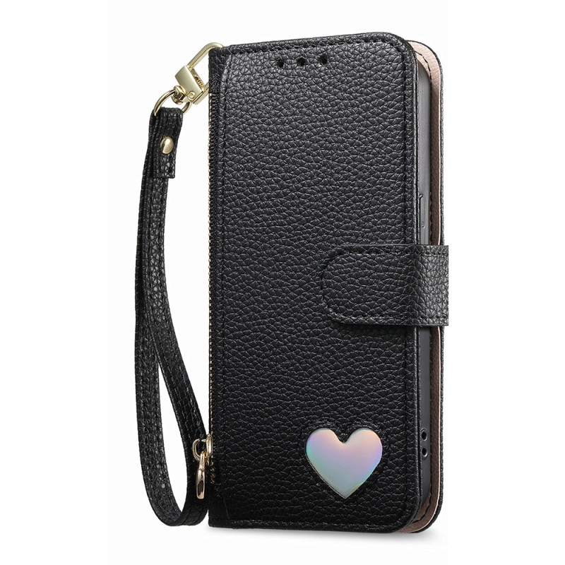 Funda para Oppo Find X9 Ultra 5G con bolsillo con cremallera y colgante de mano