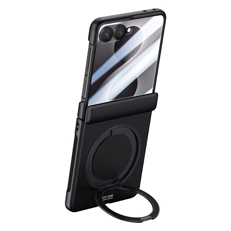 Funda para Samsung Galaxy Z Flip 8 con soporte giratorio y protección para la bisagra