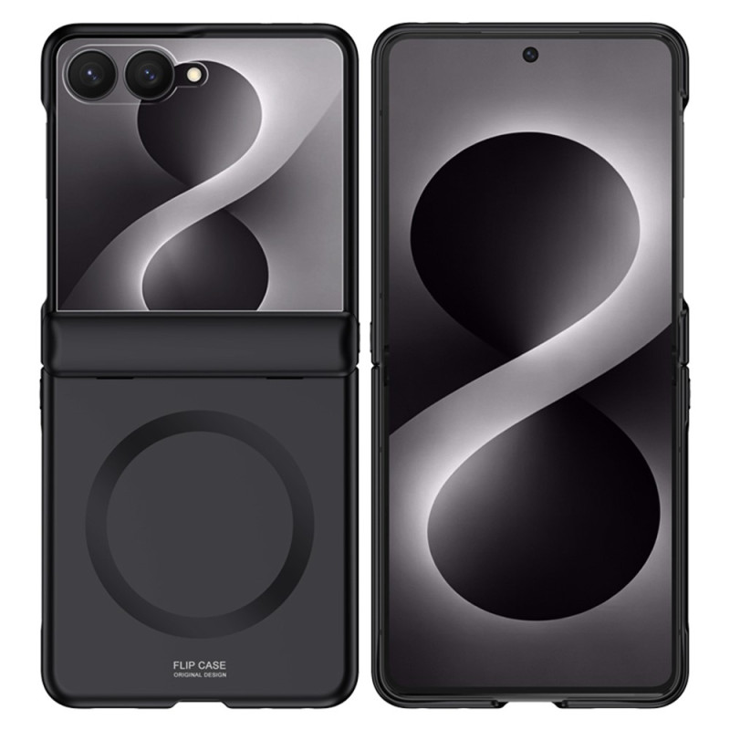 Funda rígida magnética para Samsung Galaxy Z Flip 8 con protección para la bisagra y para la pantalla