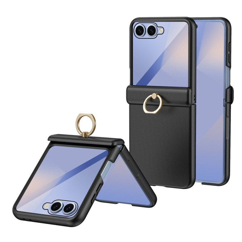 Funda para Samsung Galaxy Z Flip 8 con anilla de sujeción y cristal templado