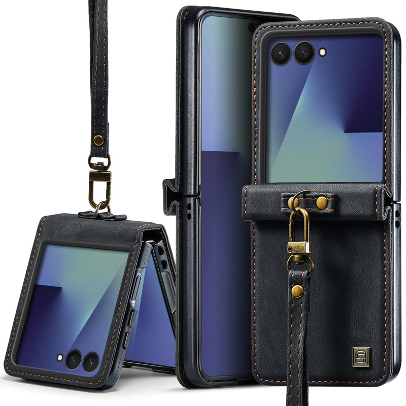 Funda tipo cartera para Samsung Galaxy Z Flip 8 AUTSPACE con protección RFID