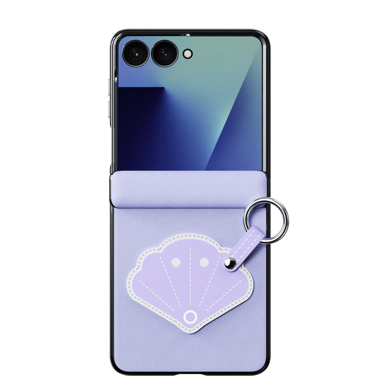 Funda para Samsung Galaxy Z Flip 8 con anillo de sujeción y colgante