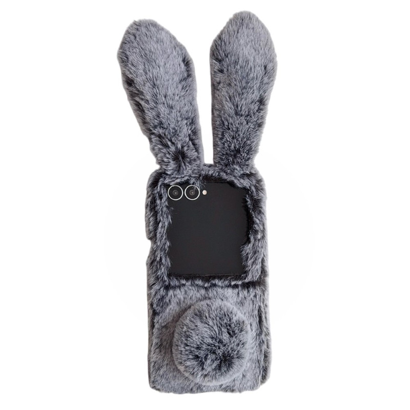 Funda para Samsung Galaxy Z Flip 8 con conejito de peluche