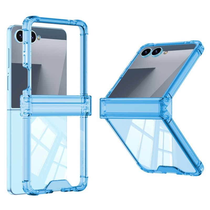Funda transparente para Samsung Galaxy Z Flip 8 con protección para la bisagra de GKK