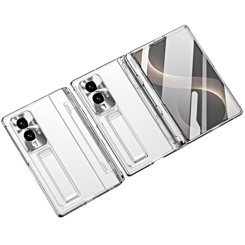 Funda rígida para Samsung Galaxy Z Fold 8 con soporte integrado y cristal protector