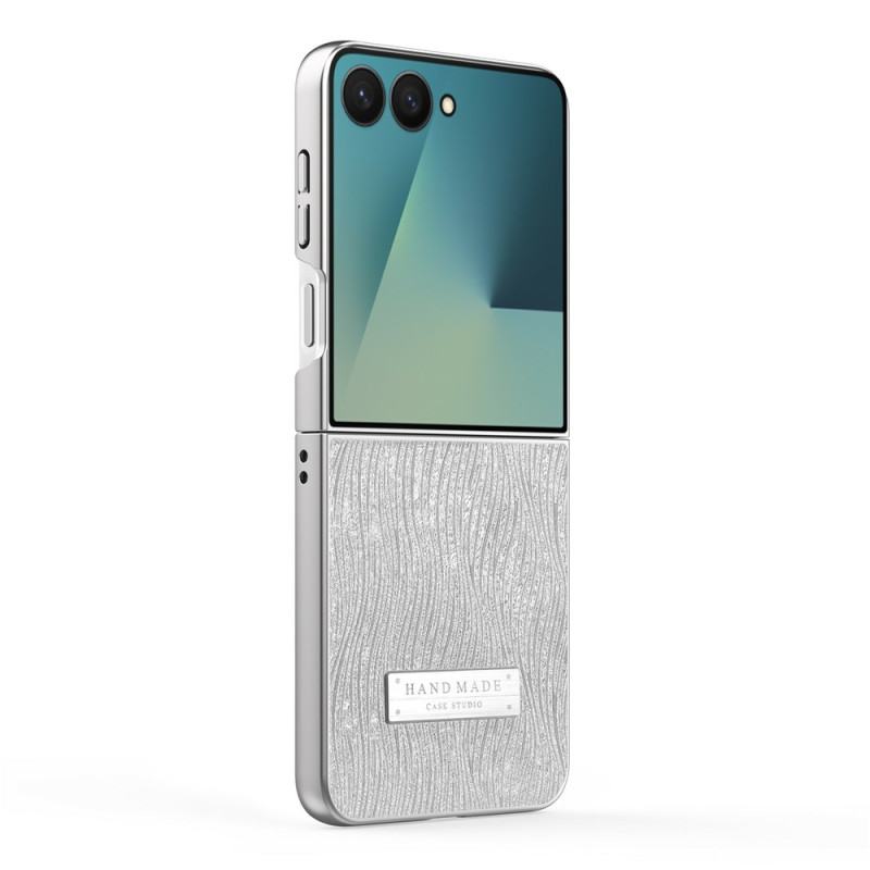 Funda para Samsung Galaxy Z Flip 8 con efecto piel y diseño de olas