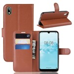 Funda de Litchi retro de Huawei Y5 2019