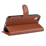 Funda de Litchi retro de Huawei Y5 2019