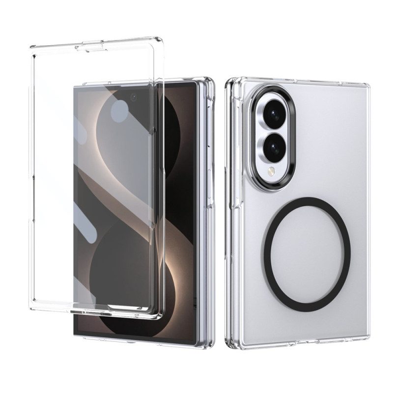 Funda magnética transparente para Samsung Galaxy Z Fold 8 con cristal de aluminosilicato
