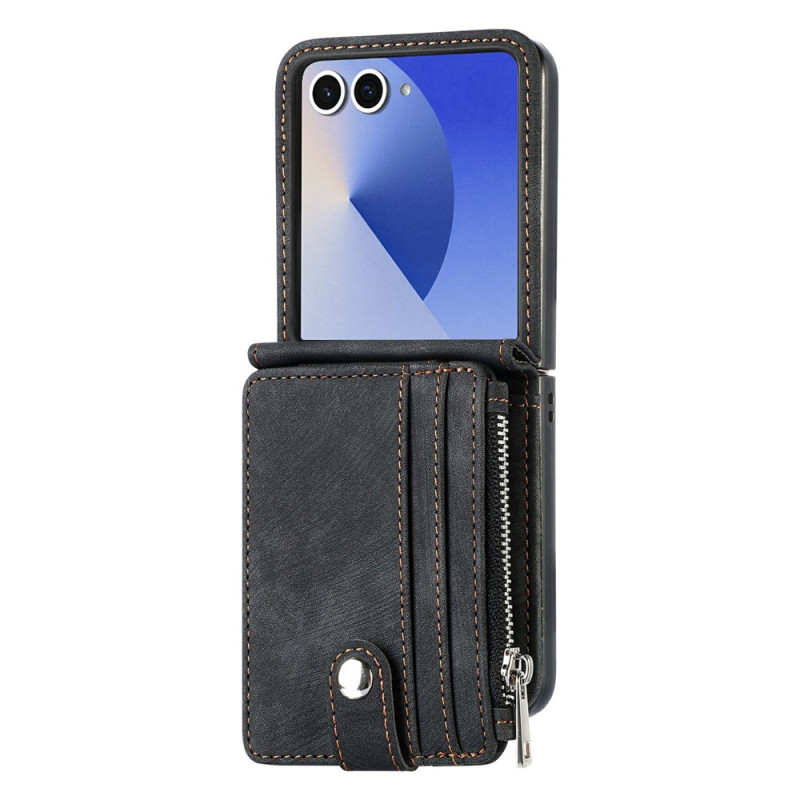 Funda tipo cartera desmontable para Samsung Galaxy Z Flip 8