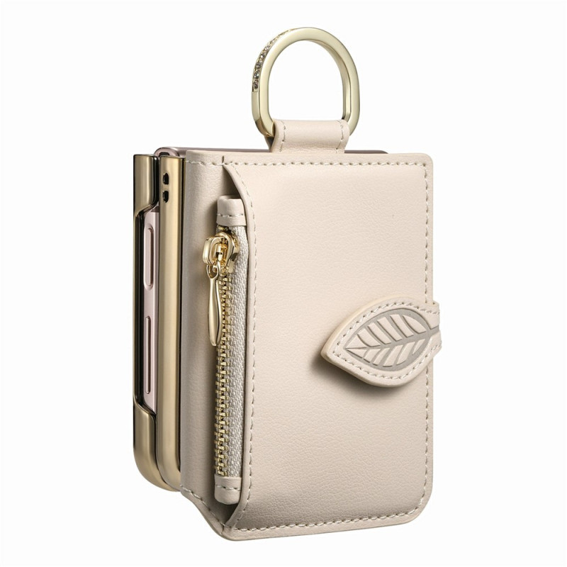 Funda tipo cartera con espejo para Samsung Galaxy Z Flip 8