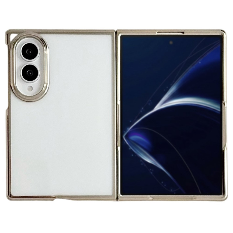 Funda ultradelgada transparente para Samsung Galaxy Z Fold 8 con acabado galvanizado