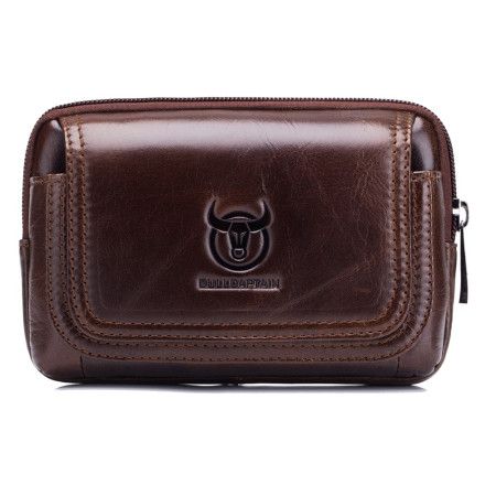Bolso horizontal de cuero...
