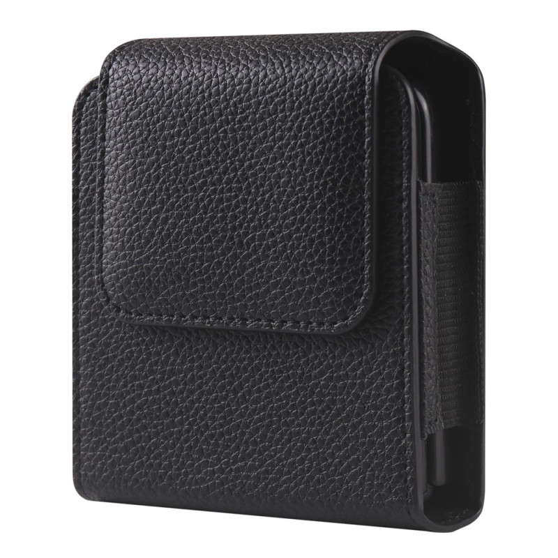 Funda de cinturón de cuero PU con mosquetón para Samsung Galaxy Z Flip