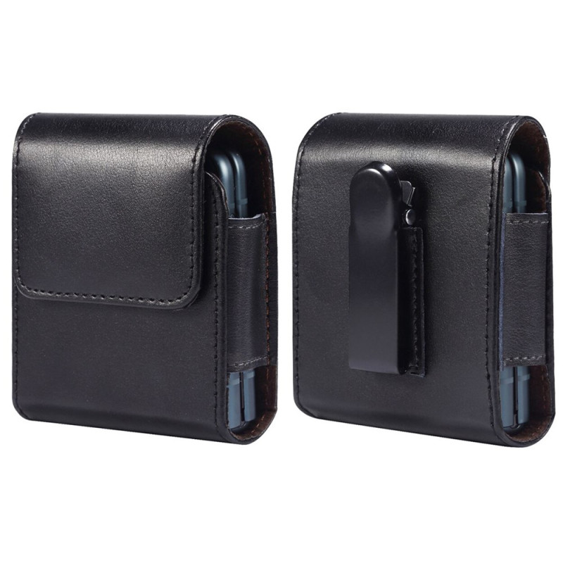 Funda de cuero para el cinturón con solapa magnética para Samsung Galaxy Z Flip