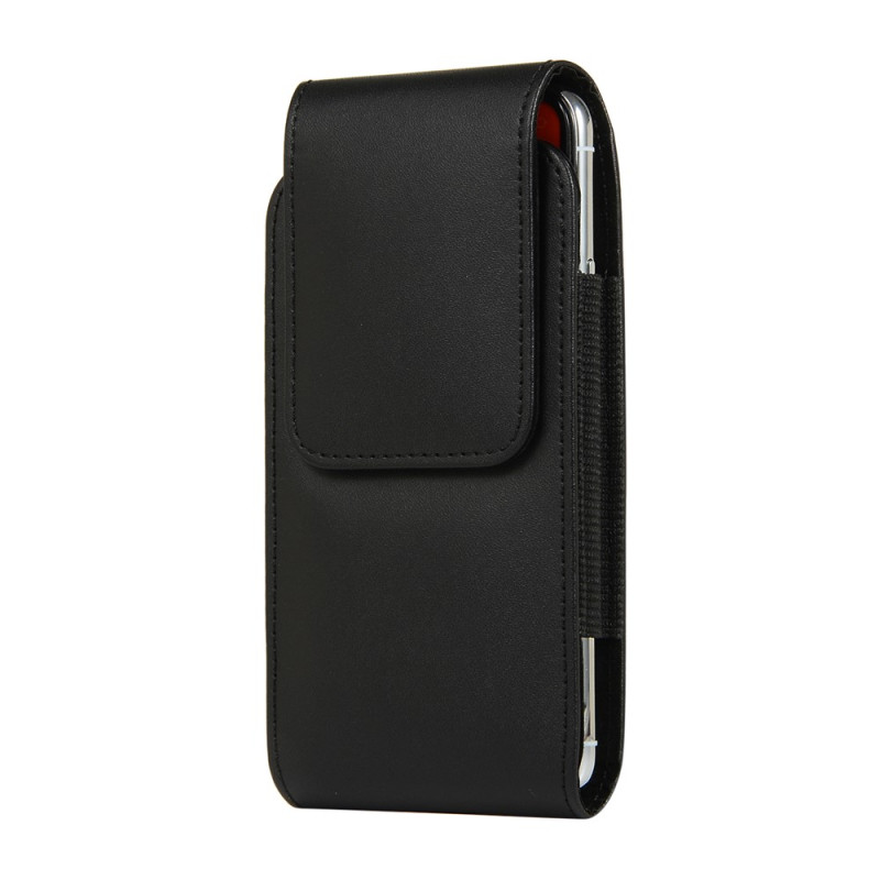 Funda universal de cuero PU para el cinturón con tarjetero para smartphone de 5 pulgadas