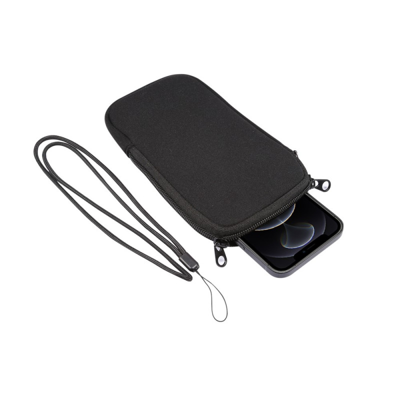 Funda universal elástica de neopreno con cremallera para smartphone de 7,2 pulgadas