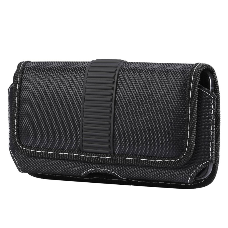 Funda universal horizontal de tela Oxford para smartphone de 5,8 a 6,1 pulgadas, para llevar en el cinturón