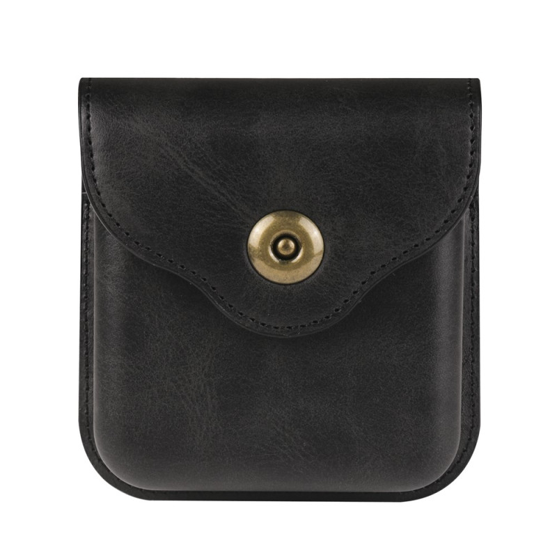 Funda universal de cuero PU para smartphone plegable, con clip y presilla para el cinturón
