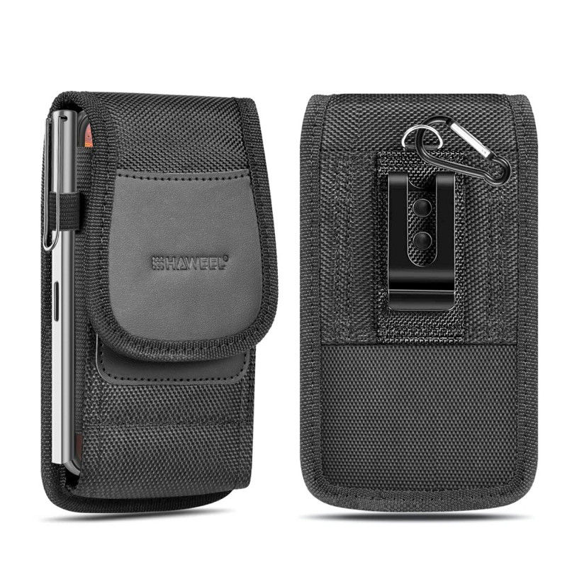 Funda vertical de nailon para el cinturón para smartphones de 4,7 a 6,1 pulgadas HAWEEL