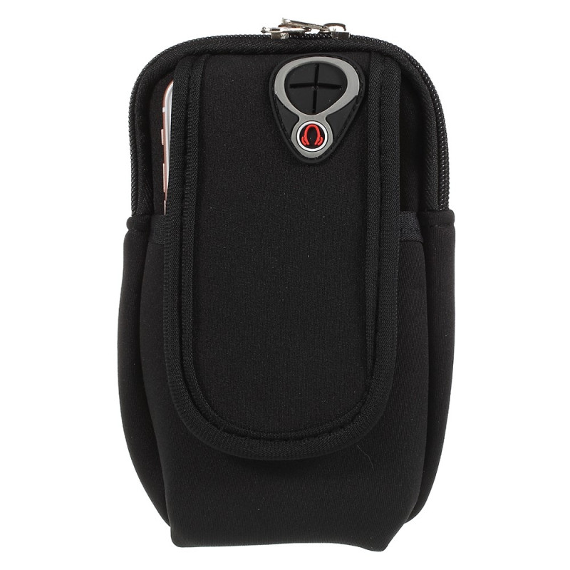 Brazalete deportivo universal para smartphones de hasta 5,5 pulgadas con doble bolsillo
